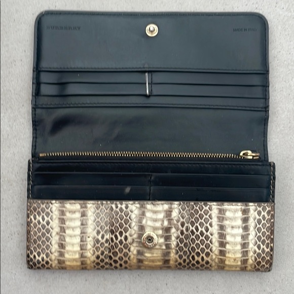 Womens Burberry Python Wallet - Picture 3 of 8
